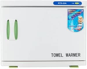 GiODLCE 23L Hot Towel Warmer Sterilizer, 2 in 1 UV Sterilizer Cabinet